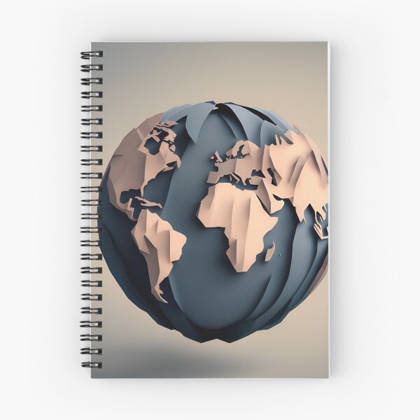 Item preview, Globe in Paper art style designed and sold by FormFinder.
