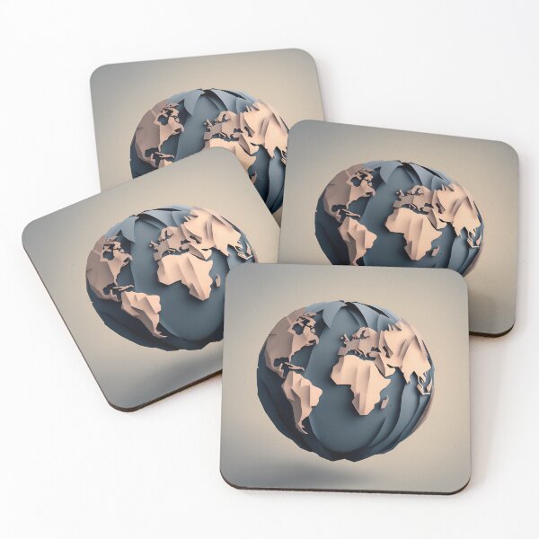 Item preview, Globe in Paper art style designed and sold by FormFinder.