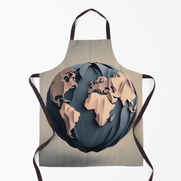 Item preview, Globe in Paper art style designed and sold by FormFinder.