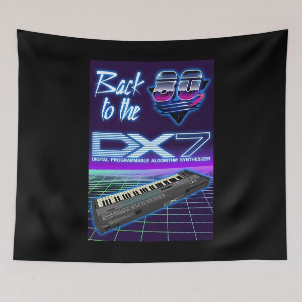 Item preview, DX7 Synthesizer FM 80's - Back to the 80s - 80s synth -  FM Synthesizer - Digital Programmable Algorithm Synthesizer - Synthwave -  Retrowave - New Wave - Synth Pop -  Vapor Wave - Neon designed and sold by RazzArt.