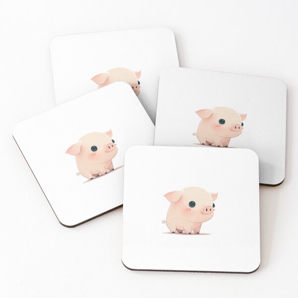 Item preview, Cute kawaii chibi pig designed and sold by ChibiInstant.