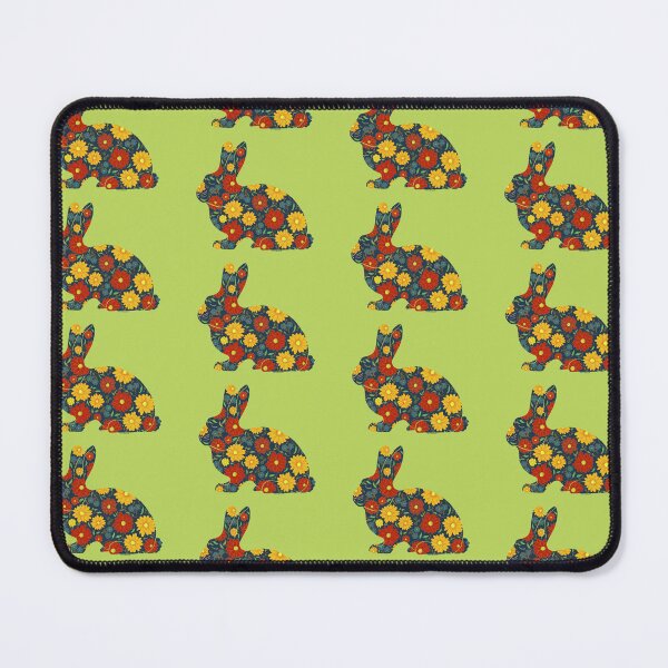 Item preview, Retro Floral Bunny "Year of the Rabbit" designed and sold by Mbmcdonaldart.