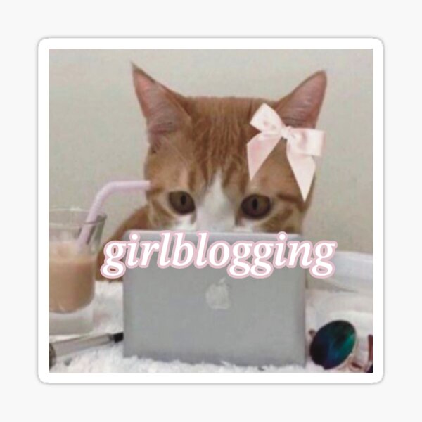 Vista previa del artículo con la obra «girlblogger coqueta gatito», diseñado y vendido por spoiledbratz.