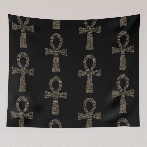 Item preview, Rosetta Ankh Print - Gold designed and sold by Angela Fazio.