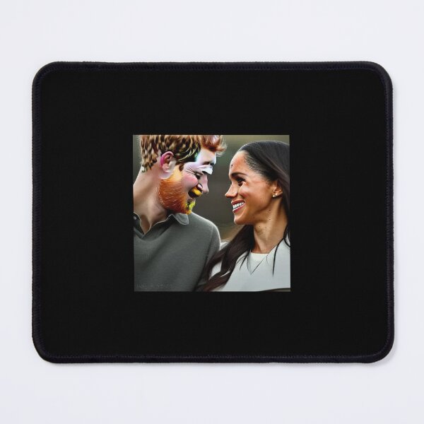 Item preview, Prince Harry and Meghan Markle (colour portrait) designed and sold by UglyAIArtwork.