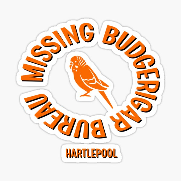 Missing Budgerigar Bureau Sticker
