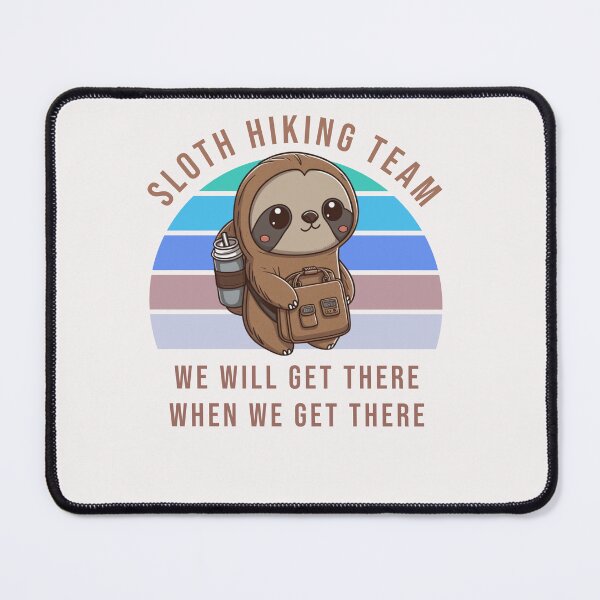Item preview, Sloth Hiking Team - We will get there, when we get there, Funny Vintage designed and sold by picopy.