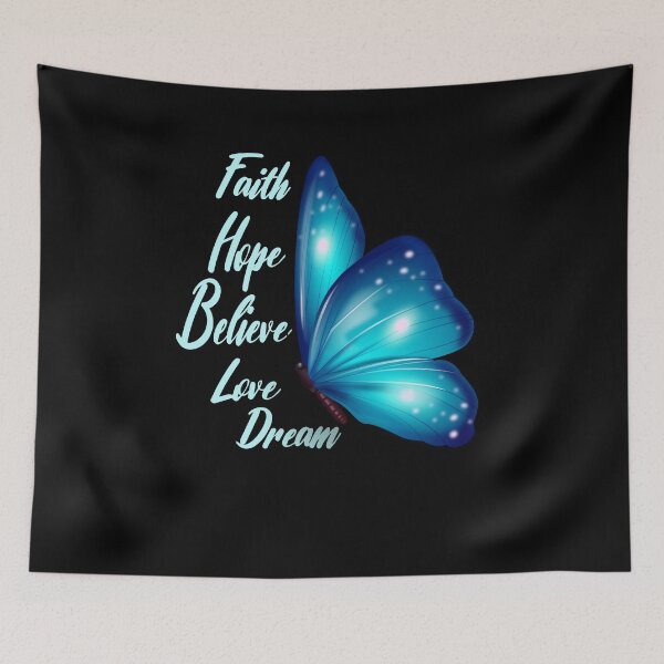 Item preview, Hope Love Believe Dream-Butterfly Faith designed and sold by TeeTopiaa.