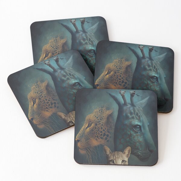 Item preview, Surreal animals crossed giraffe and big cats designed and sold by FantasiaArts.
