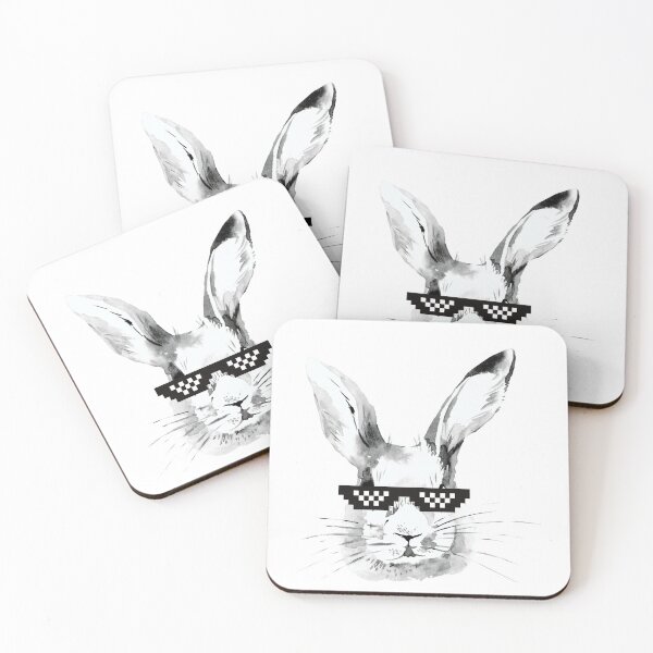 Item preview, Easter Bunny wearing Pixelated Sunglasses : Get Ready for the Hoppin' Season! designed and sold by PeonyPeak.