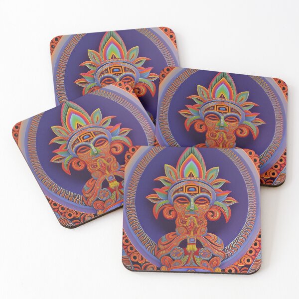 Item preview, New World Gods (21) - Mesoamerican Inspired Psychedelic Art designed and sold by TheThirdEye.