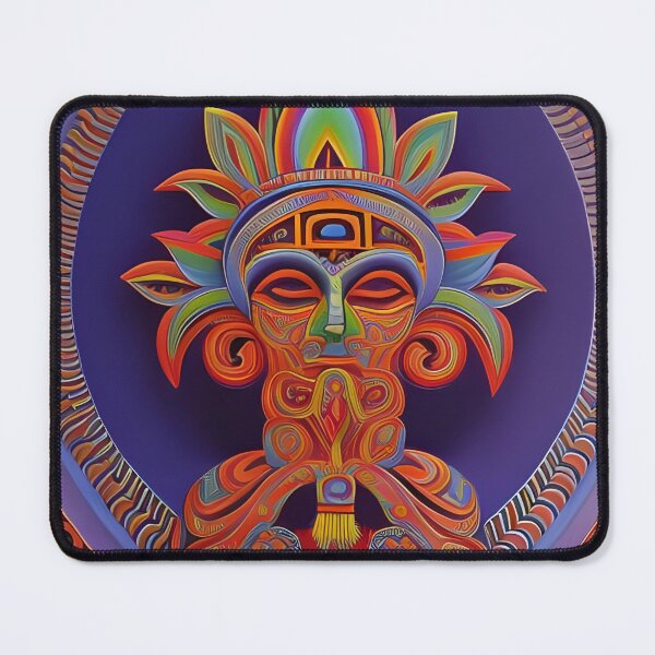 Item preview, New World Gods (21) - Mesoamerican Inspired Psychedelic Art designed and sold by TheThirdEye.