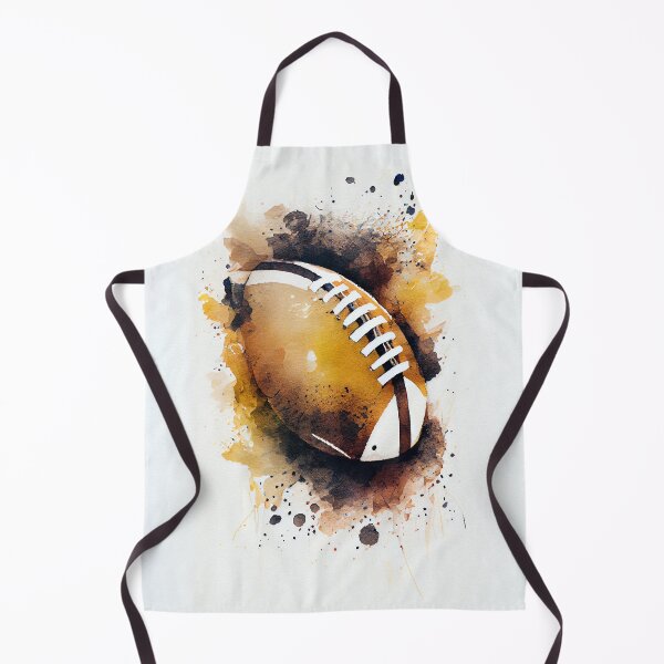 Item preview, American Football Ball Watercolour Art, Soccer Ball Digital Wall Art, Original Art designed and sold by Peek-Designs.
