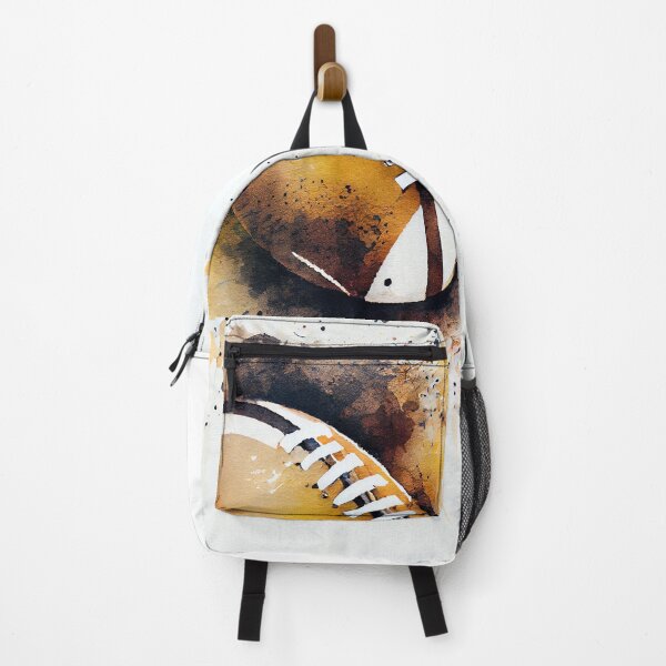 Item preview, American Football Ball Watercolour Art, Soccer Ball Digital Wall Art, Original Art designed and sold by Peek-Designs.