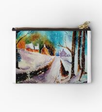 Snowy Christmas eve Studio Pouch