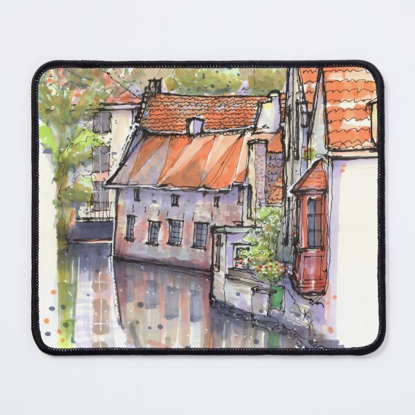 Item preview, Canal Street Scene Bruges Belgium designed and sold by Gregg Brown.