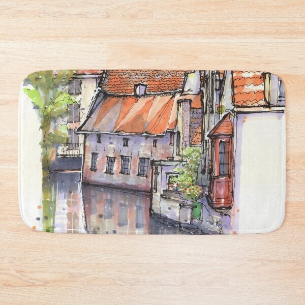 Item preview, Canal Street Scene Bruges Belgium designed and sold by Gregg Brown.