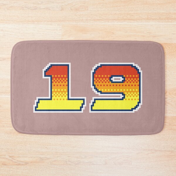 Item preview, 19 Nineteen Pixel Font in Red Orange and Yellow designed and sold by pixeltogs.