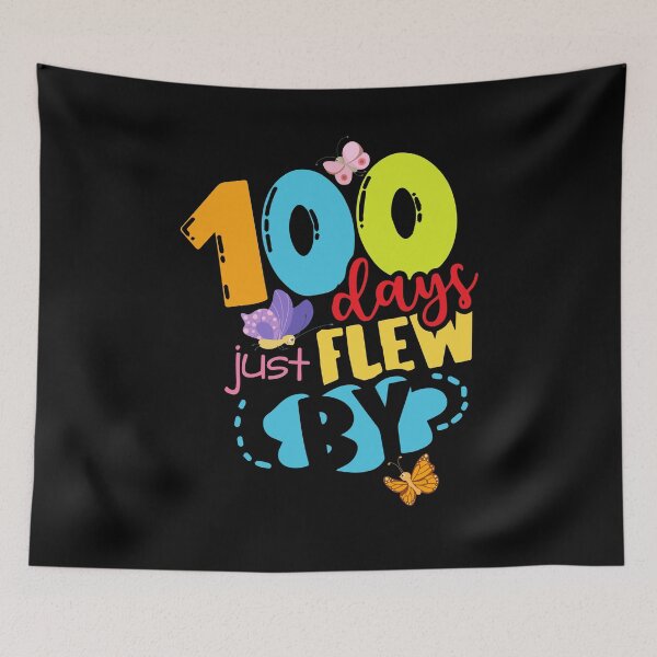 Item preview, 100 Days Just Flew By Butterfly 100th Day of School designed and sold by Dressed For  Duty.