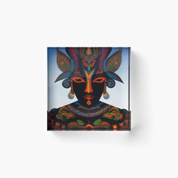 Item preview, New World Gods (22) - Mesoamerican Inspired Psychedelic Art designed and sold by TheThirdEye.