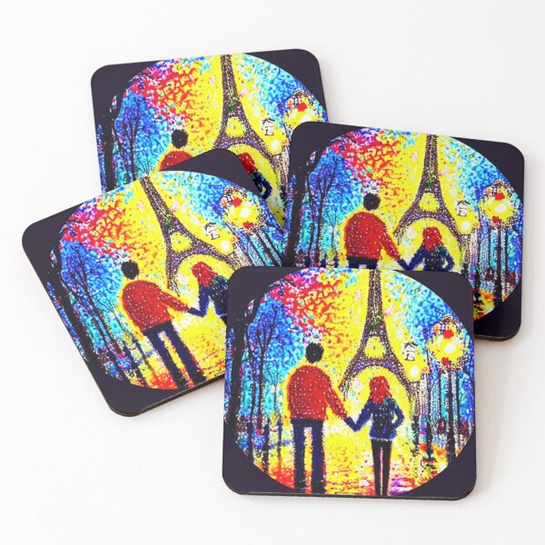 Item preview, Happy lovers in Paris. Abstraction. designed and sold by Natalia-Vlad.
