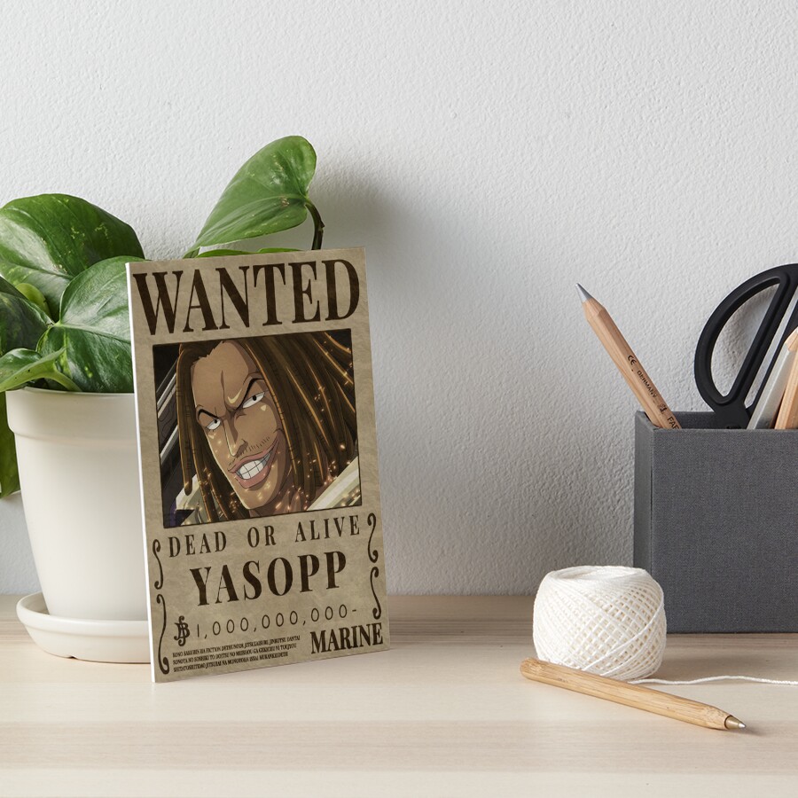 One Piece Yasopp Bounty Wanted Poster Sniper