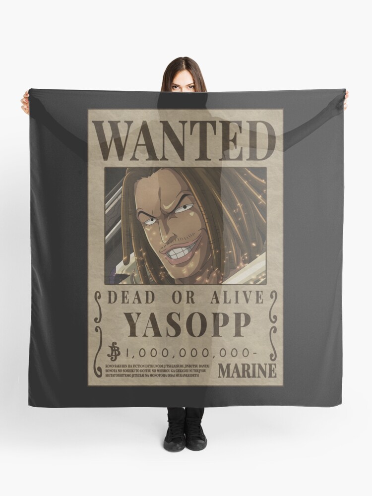 One Piece Yasopp Bounty Wanted Poster Sniper