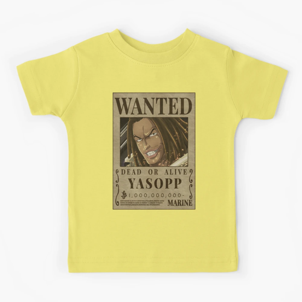 One Piece Yasopp Bounty Wanted Poster Sniper | Kids T-Shirt