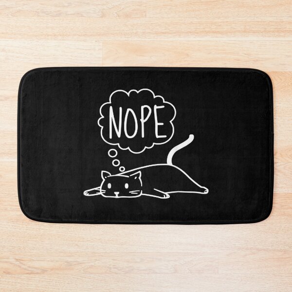 Item preview, Funny Lazy Bored Cat For Cat Mom Cat Dad Cat Lover No Meme T-Shirt designed and sold by Larcossee ⭐⭐⭐⭐⭐.
