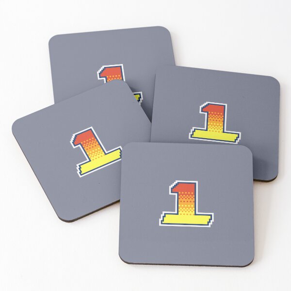 Item preview, 1 Pixel Font One in Red Orange and Yellow designed and sold by pixeltogs.