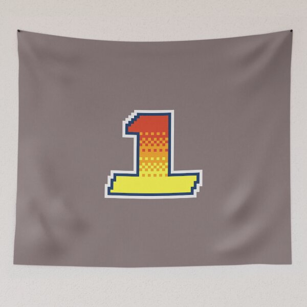Item preview, 1 Pixel Font One in Red Orange and Yellow designed and sold by pixeltogs.