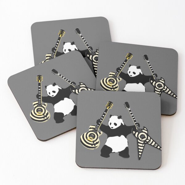 Item preview, Panda with Guitars | Panda with Axes | Banksy inspired Panda | Zakk Wylde's Signature Guitars designed and sold by PandaWithAxes.