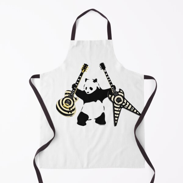 Item preview, Panda with Guitars | Panda with Axes | Banksy inspired Panda | Zakk Wylde's Signature Guitars designed and sold by PandaWithAxes.