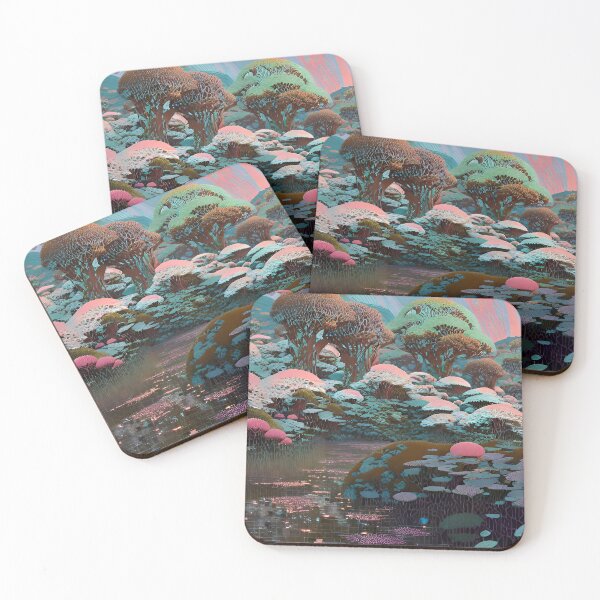 Item preview, Psychedelic Landscape Digital Artwork designed and sold by Esotericnhka.