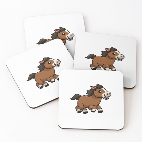 Item preview, Sticker of a cute cartoon horse designed and sold by A-B-H.