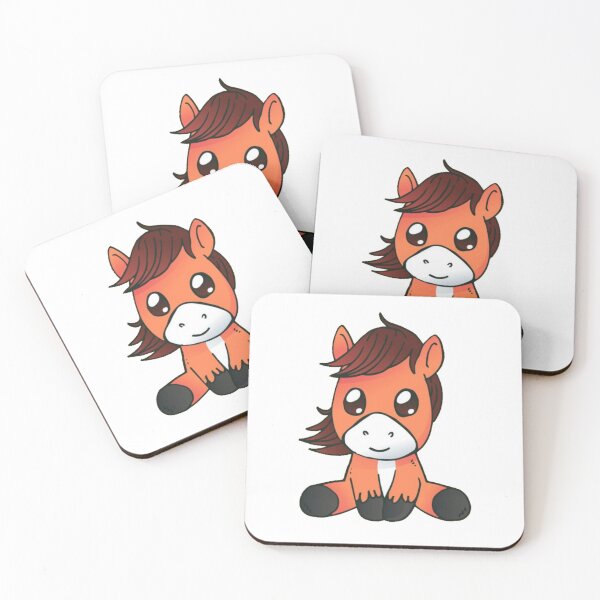 Item preview, Sticker of a cute cartoon horse designed and sold by A-B-H.