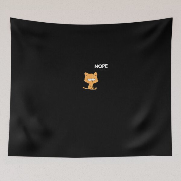 Item preview, Funny Lazy Bored Cat For Cat Mom Cat Dad Cat Lover No Meme T-Shirt designed and sold by Larcossee ⭐⭐⭐⭐⭐.