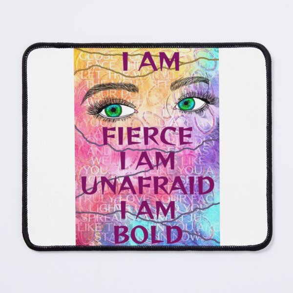 Item preview, Feminist Humanist Quote - I Am Fierce I Am Unafraid I Am Bold designed and sold by LethalPixieDust.
