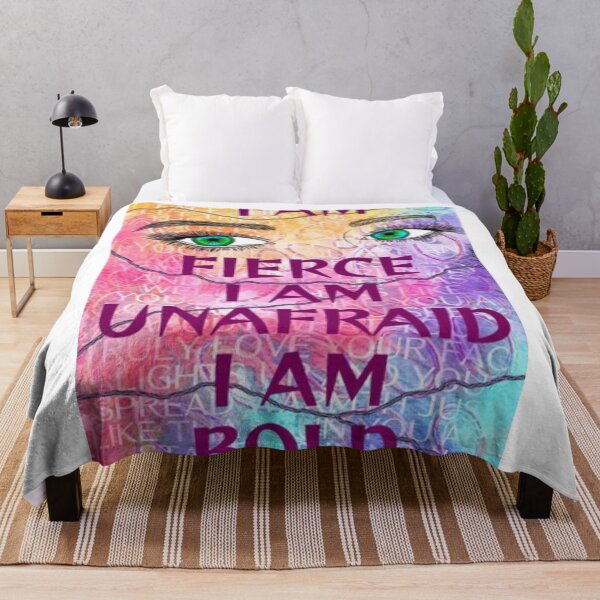 Item preview, Feminist Humanist Quote - I Am Fierce I Am Unafraid I Am Bold designed and sold by LethalPixieDust.