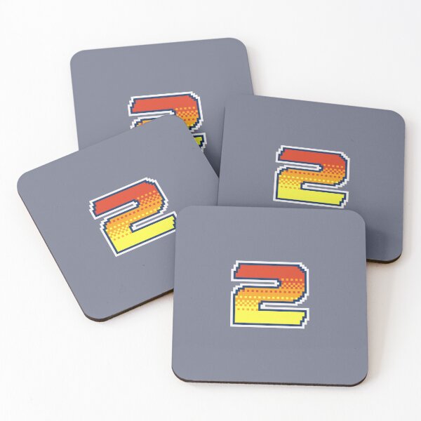 Item preview, 2 Pixel Font Two in Red Orange and Yellow designed and sold by pixeltogs.
