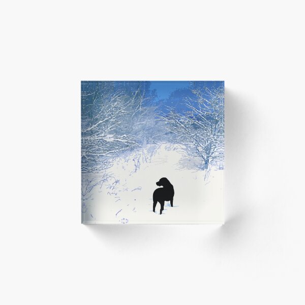 Treasures - Black Labrador Acrylic Block