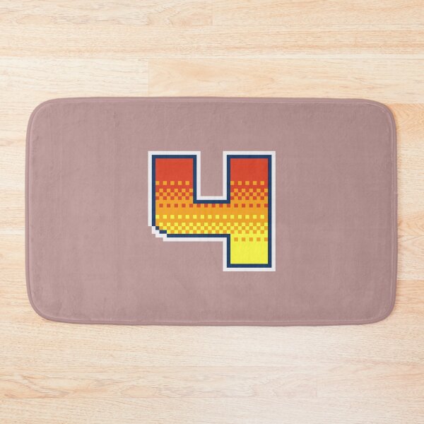 Item preview, 4 Pixel Font Four in Red Orange and Yellow designed and sold by pixeltogs.