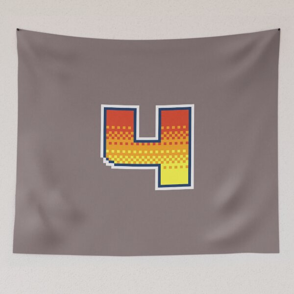 Item preview, 4 Pixel Font Four in Red Orange and Yellow designed and sold by pixeltogs.