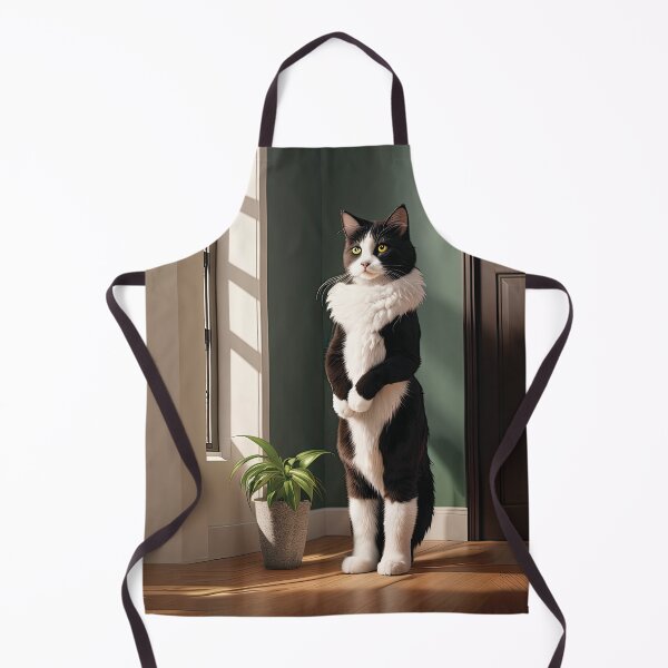 Artikelvorschau, Anthropomorphes Porträt meiner Katze, die in Hell und Dunkel vor einem Fenster steht entworfen und verkauft von zotilus.