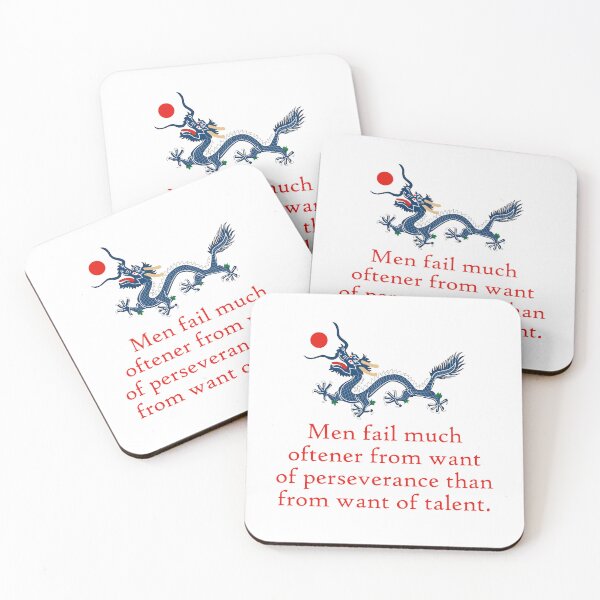 Item preview, Men Fail Much Oftener - Perseverance Quote designed and sold by CrankyOldDude.