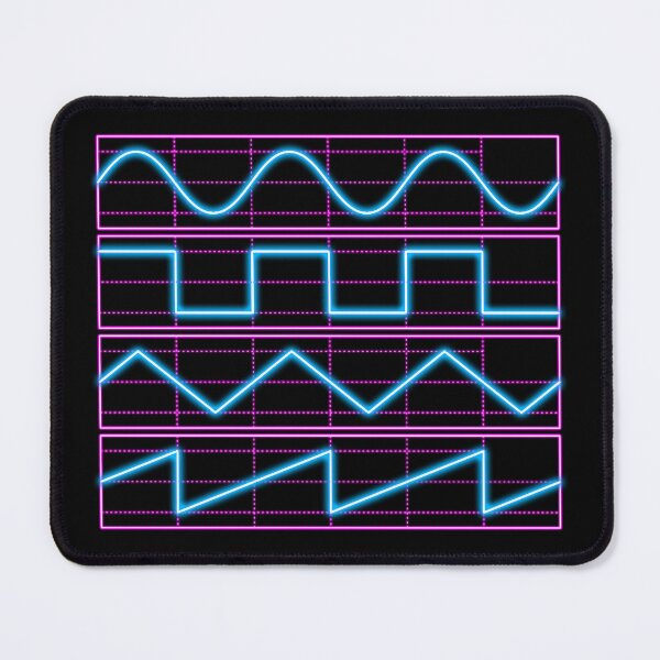 Item preview, Waveforms Neon - Synthwave - Oscillator - Waves - Synth - Sine - Square - Pulse - Triangle - Sawtooth designed and sold by RazzArt.
