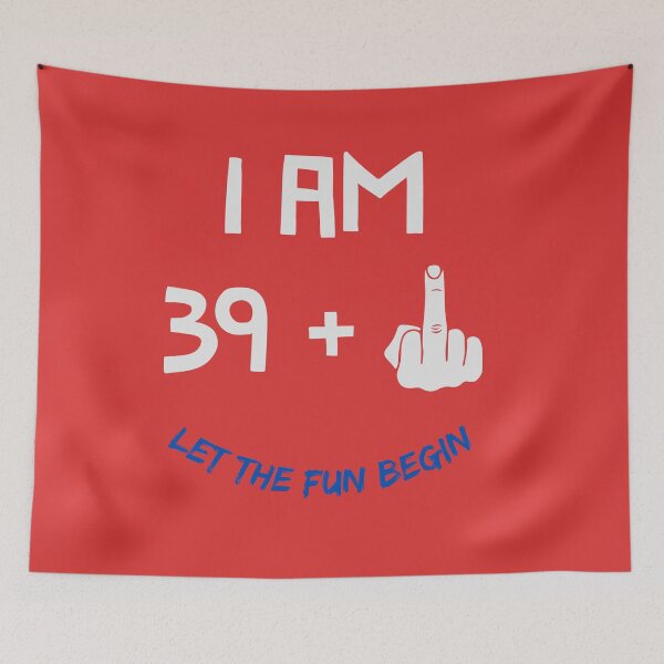 Item preview, funny and optimistic 40th birthday Design designed and sold by AnubisPrints.