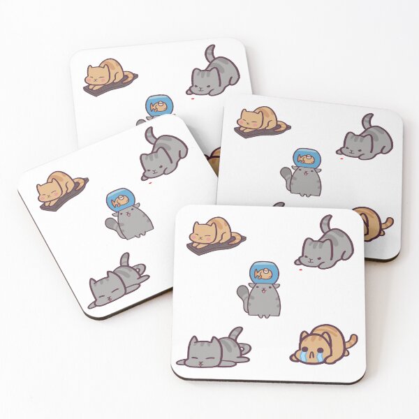 Item preview, Cute and Funny Cartoon Cat Pack 5 designed and sold by ThumboArtBumbo.