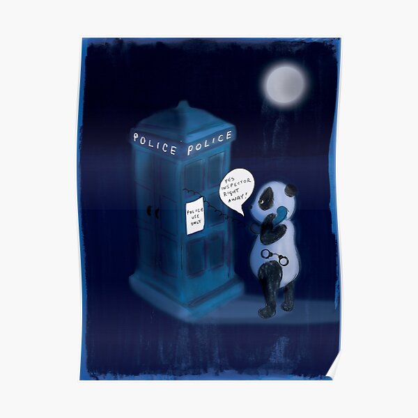 Officer Panda Police Box Poster