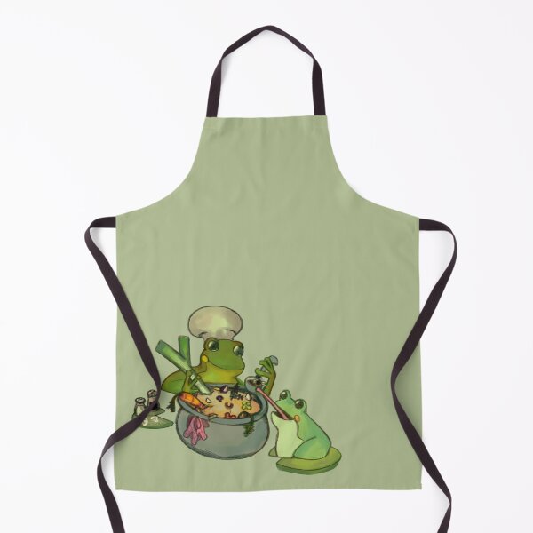 Item preview, Frog Chef with Mushroom Hat Stirring Soup - Fly in Soup designed and sold by GoodToad.